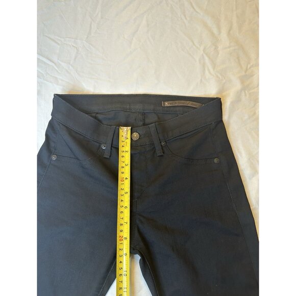 Rag & Bone Jeans Womens Midnight Black Leather Panel Skinny Pants Made USA 24x29 - Picture 8 of 9